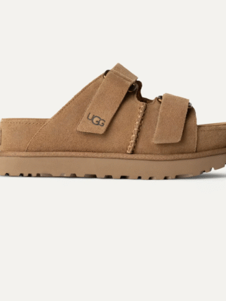 UGG GOLDENSTAR HIGH SLIDE-CHESTNUT