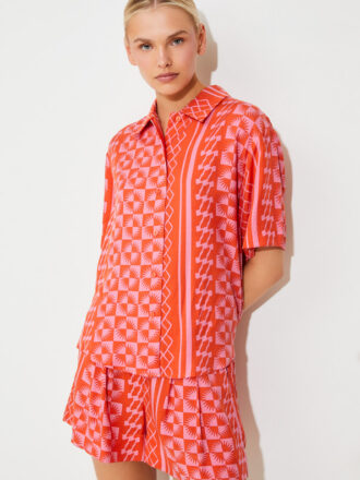 SUNCOO LUZ BLOUSE-GERANIUM