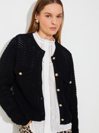 SUNCOO GIANY CARDIGAN-BLACK