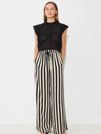 SUNCOO JERRY PANTS- BLACK