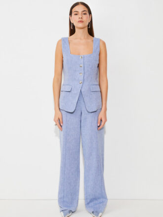 SUNCOO JOANA PANTS- BLUE