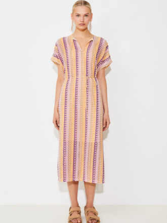 SUNCOO CALVIN DRESS-BEIGE