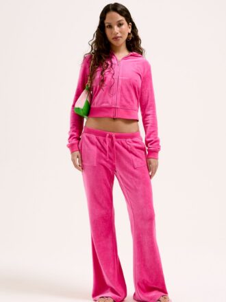 JUICY COUTURE CAISA LOW RISE PANT- NOSTALGIA PINK
