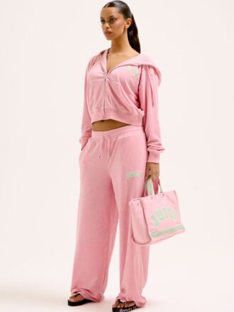 JUICY COUTURE NALA COLLEGIATE HOODIE-JUICY PINK