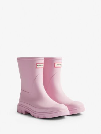 HUNTER DOWNPOUR SHORT BOOT-PINK NECTAR