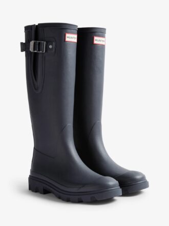 HUNTER DOWNPOUR ADJUSTABLE TALL BOOT-BLACK