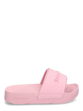 JUICY COUTURE BREANNA STACKED SLIDE- CHERRY BLOSSOM