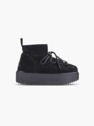 INUIKII CLASSIC LOW PLATFORM BOOTS-BLACK