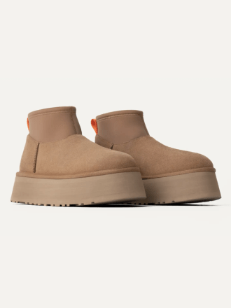 UGG W CLASSIC MINI DIPPER-CHESTNUT