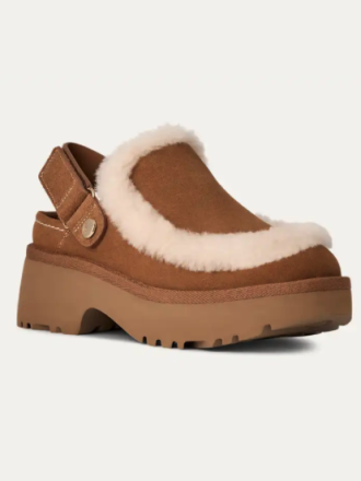UGG W NEW HEIGHTS ESMEE CLOG-CHESTNUT