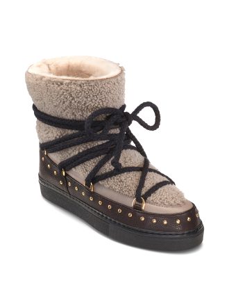 INUIKII CURLY ROCK BOOTS-TAUPE