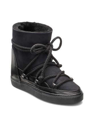 INUIKII CLASSIC WEDGE BOOTS-BLACK