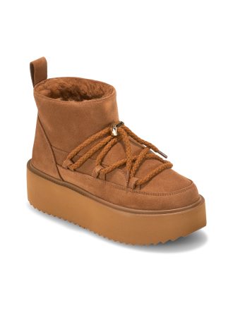 INUIKII CLASSIC LOW PLATFORM BOOTS-AMBER