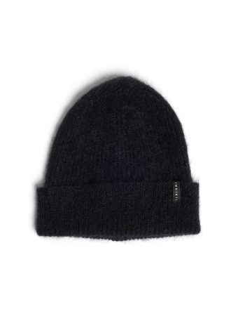 INUIKII MOHAIR BEANIE-BLACK