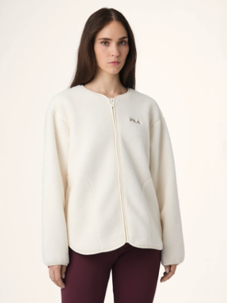 FILA CASSIANO TEDDY JACKET- EGRET