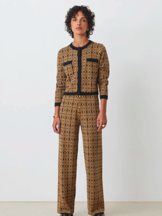 SUNCOO GEROMA CARDIGAN-CAMEL