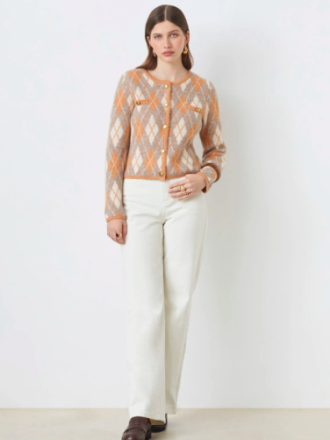 SUNCOO GUILAIN CARDIGAN-CAMEL